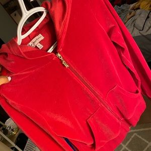 Juicy Couture velvet zip-up